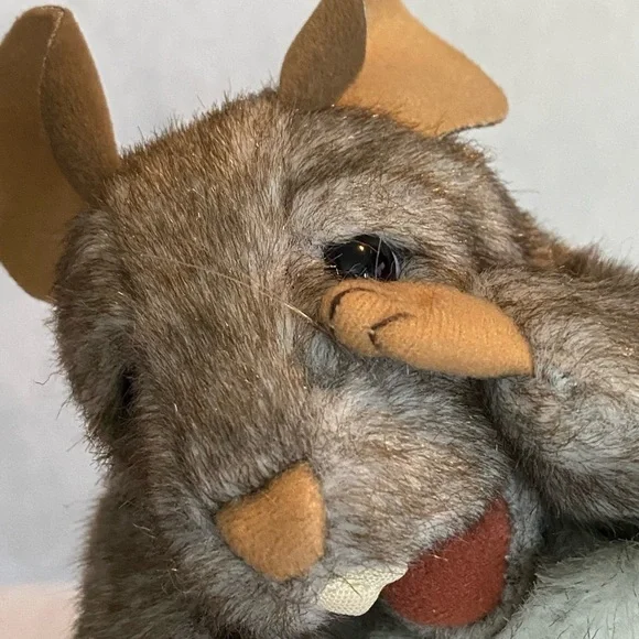 2012 Folkmanis  Puppet Plush Little Mouse Grey 6.5”educational play stuffed toy - Picture 3 of 15